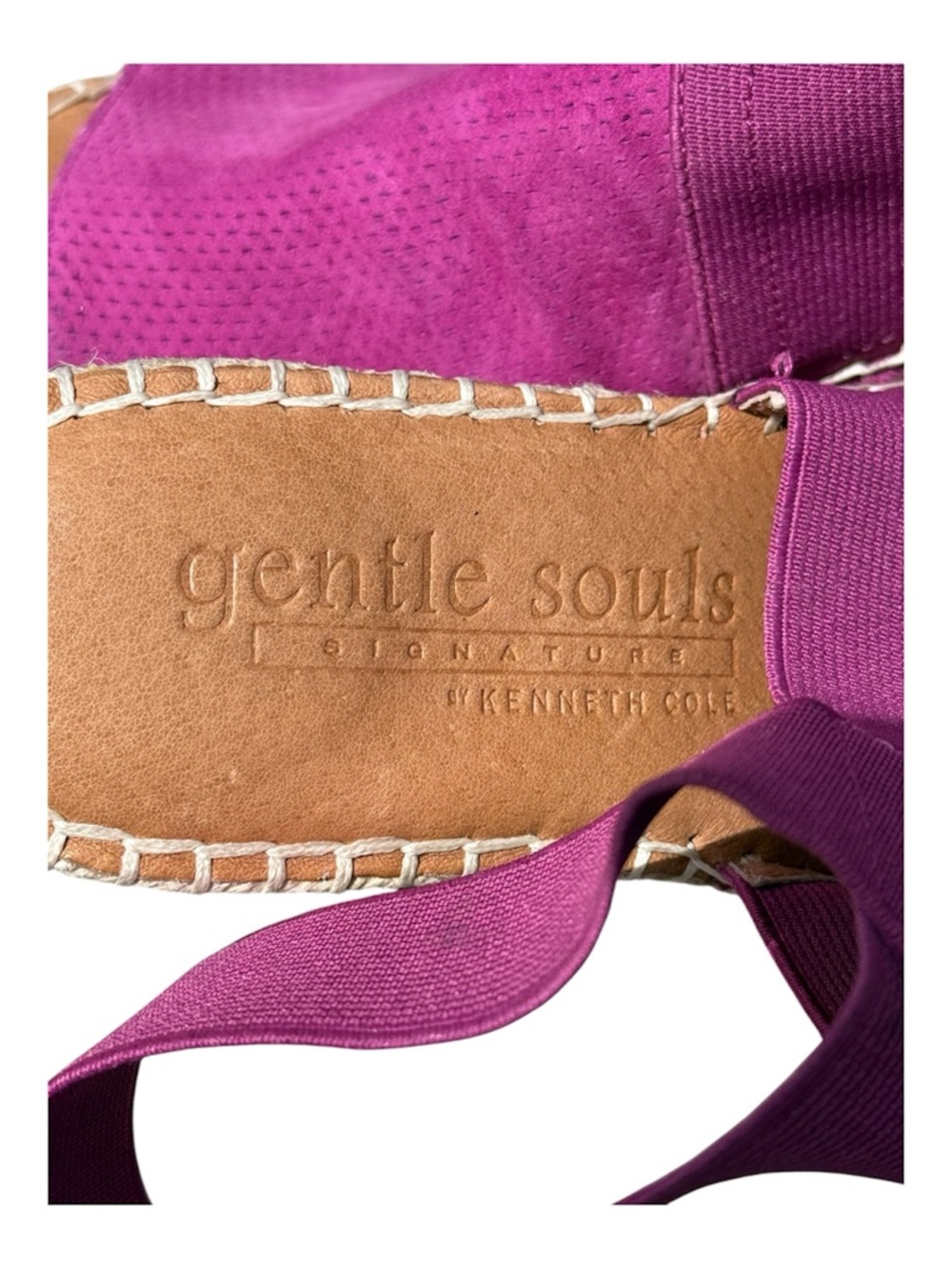 gentle souls Magenta Pink Colleen Espadrille Wedge Sandals - Picture 8 of 11